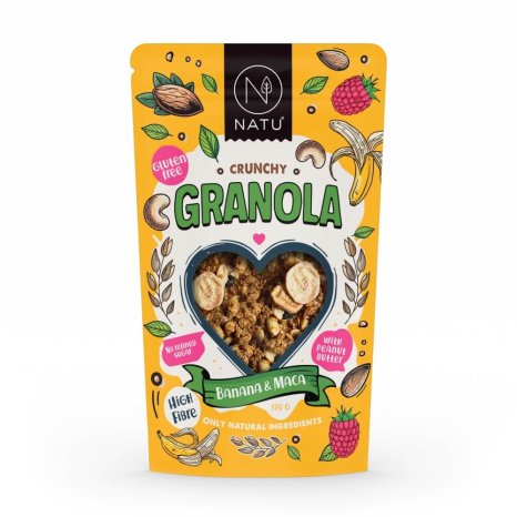 NATU Granola Banaan & Maca 370 g