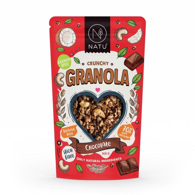 NATU Granola Krokante Chocolade 300 g